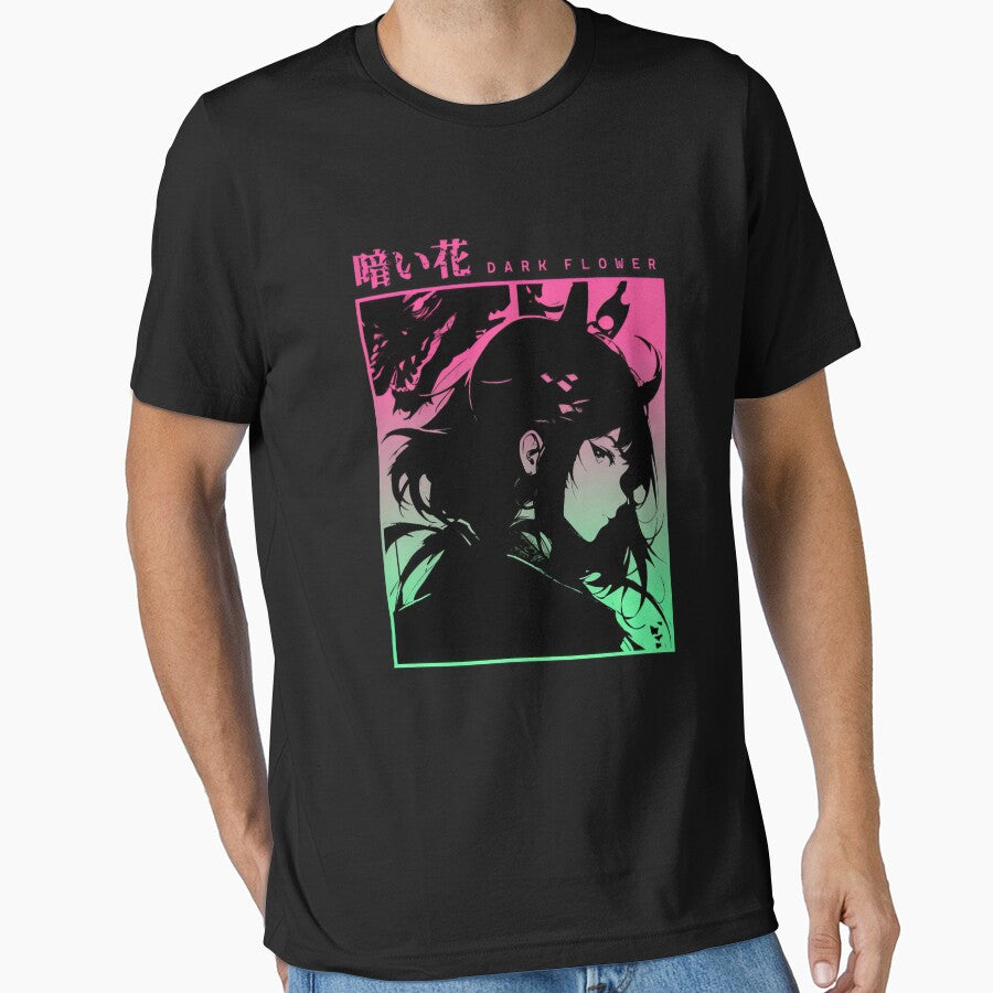 Dark Flower Cyberpunk Aesthetic Vaporwave Anime Manga Girl Japanese Streetwear #829 by mika-gallery