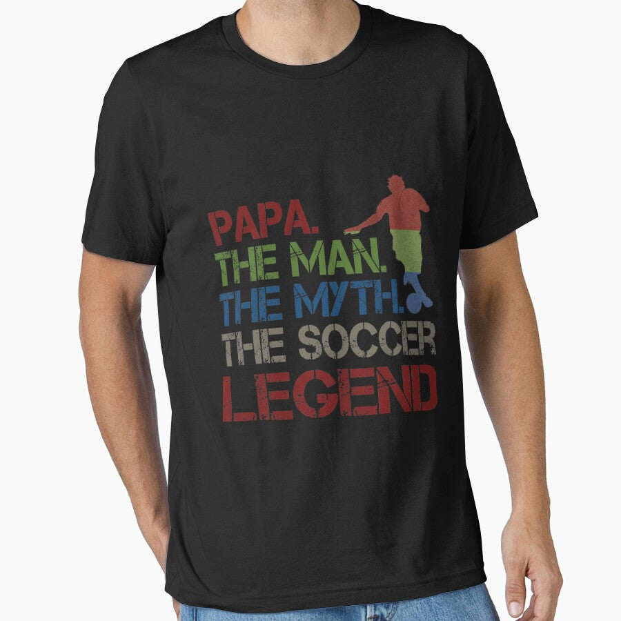 Dad The Soccer Legend Essential T-Shirt by pkelseysi