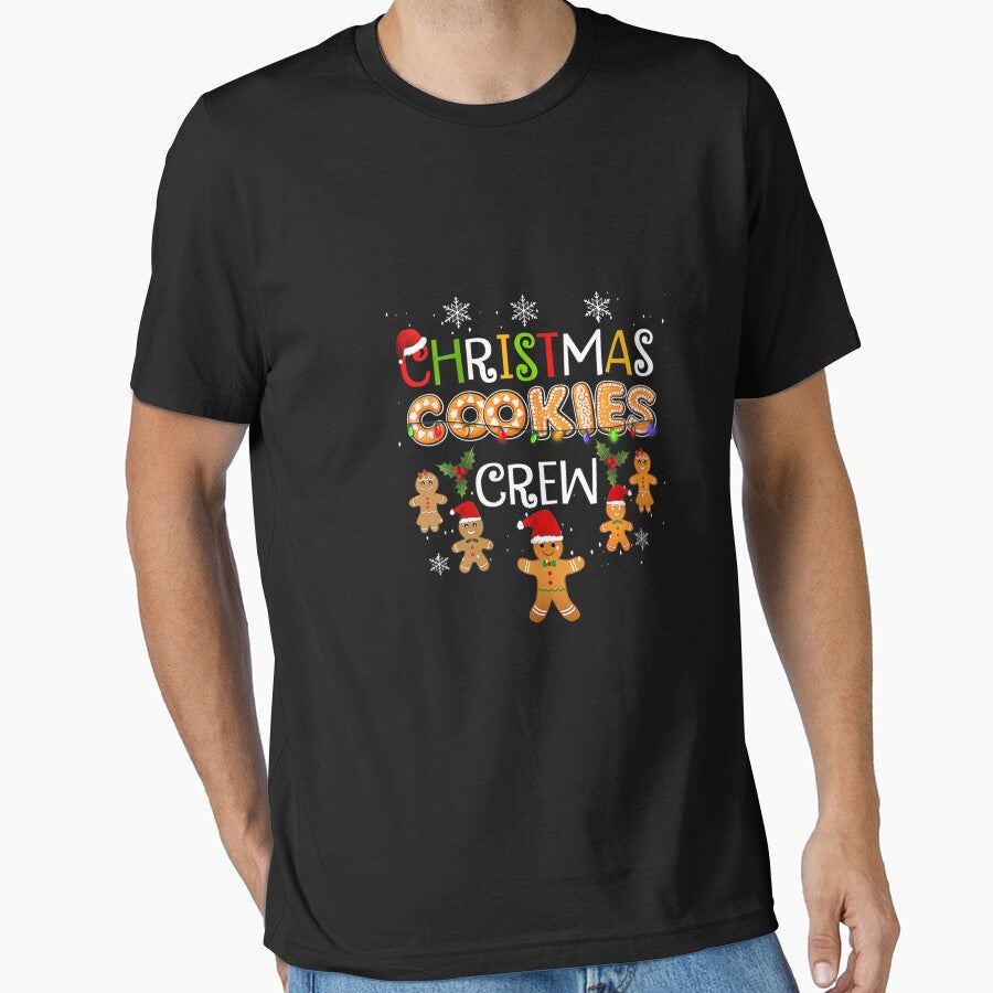 Womens Christmas Cookie Baking Crew Shirt Xmas Cookie Exchange V-Neck T-Shirt by BehmeJenell