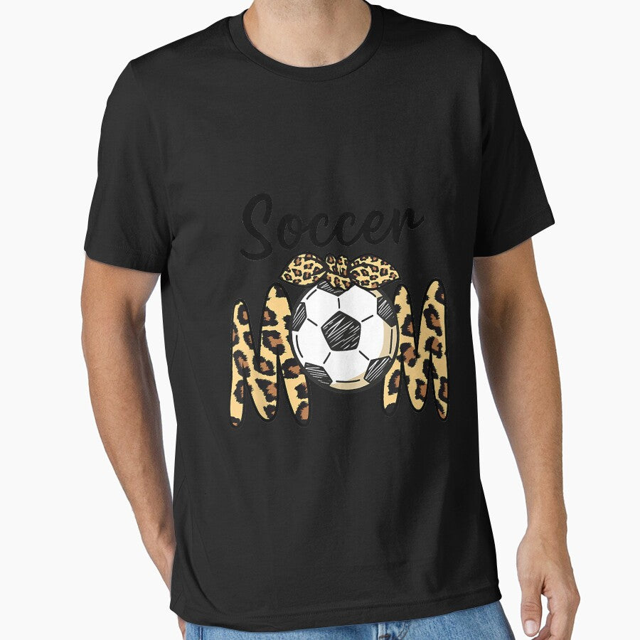 Funny Soccer Mom Leopard print with a bow by Mitzi12312
