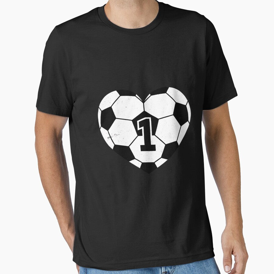 Soccer Number 1 Jersey Soccer Heart Game Day by tlallimicrichi