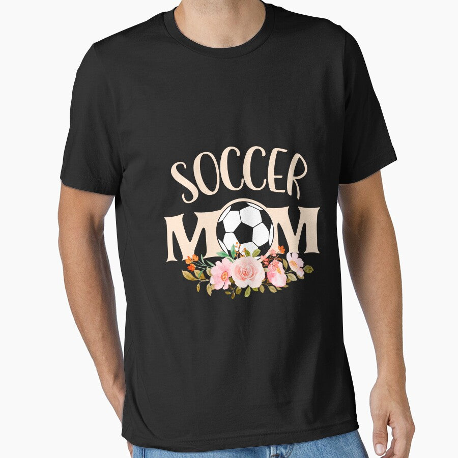 Cute Soccer Mom Floral Beuauty Gift For Women Teen Girls Kid Soccer Lover Costume by sheamgjirij