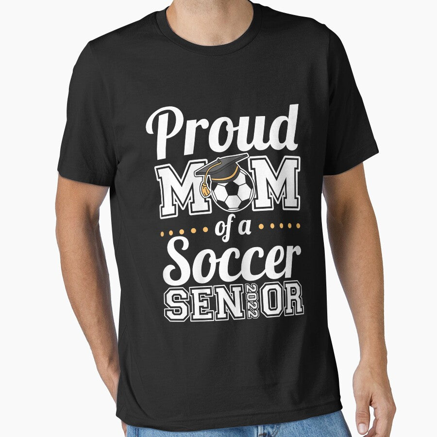 Womens Proud Mom Of A Soccer Senior 2022 by Mitzi12312