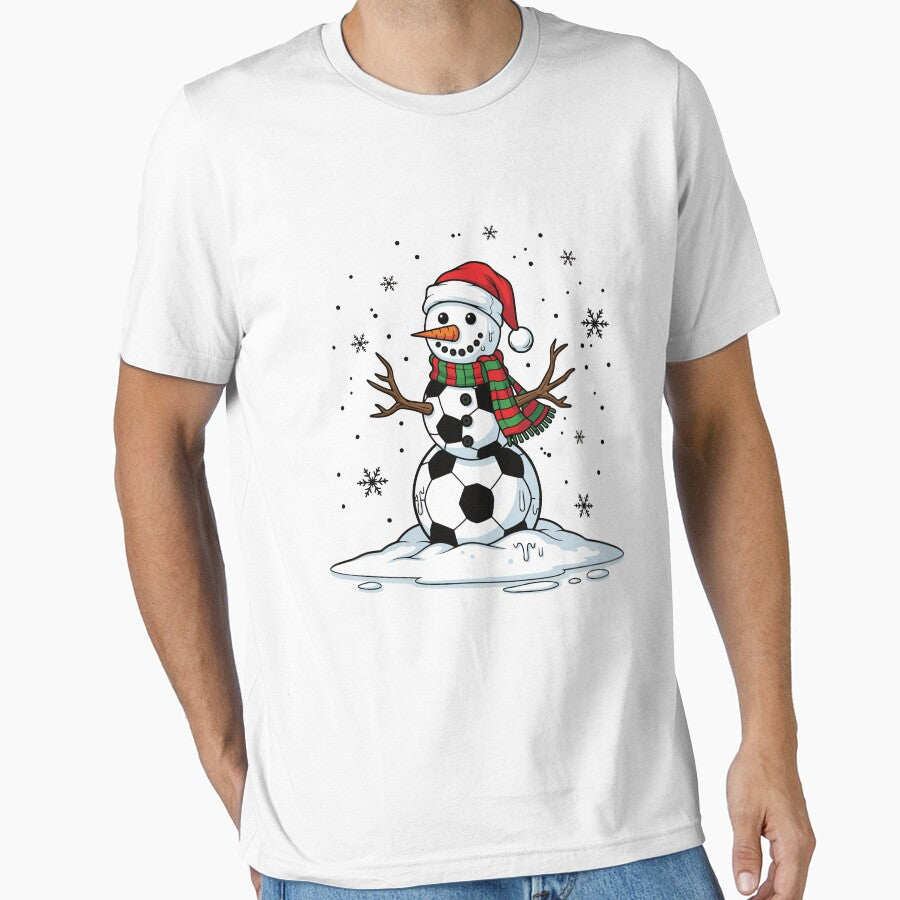 Winter Soccer Player Snowman by Belhbib Art ⭐⭐⭐⭐⭐