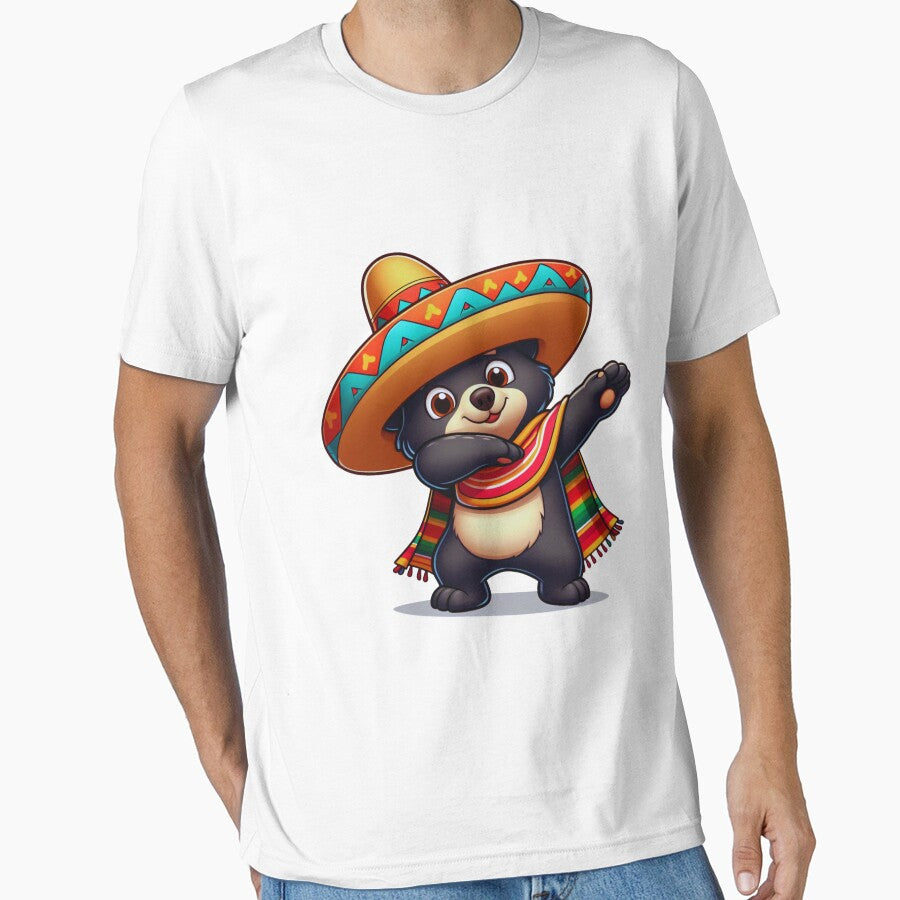 Mexican Black Bear Dabbing Mexican Poncho Cinco de Mayo Boys Men Dab by KAYDEE01212 ✨