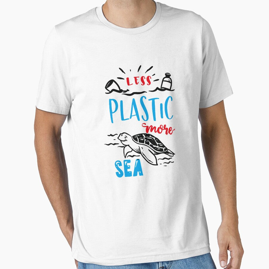 Less plastic more sea ☆ T-shirt féminin by ILYASLAM