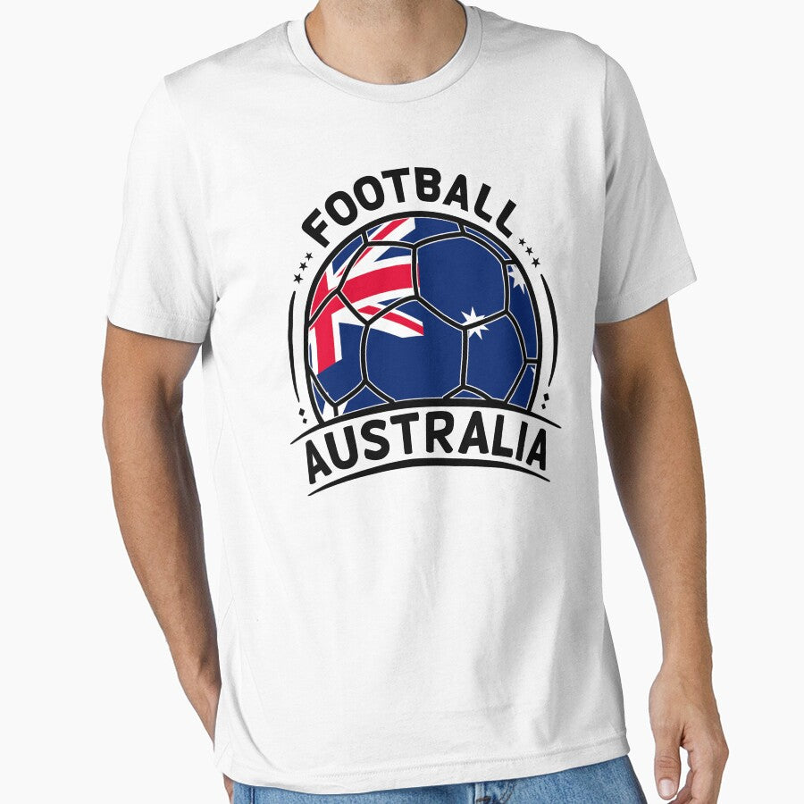 Australia Football Team Australia  flag inside a Ball for Soccer Fans by Dexter Freeman