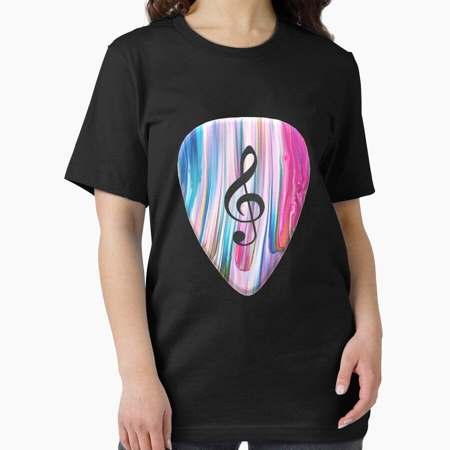 Bass Player Guitar Pick Slim Fit T-Shirt by MOUKI96