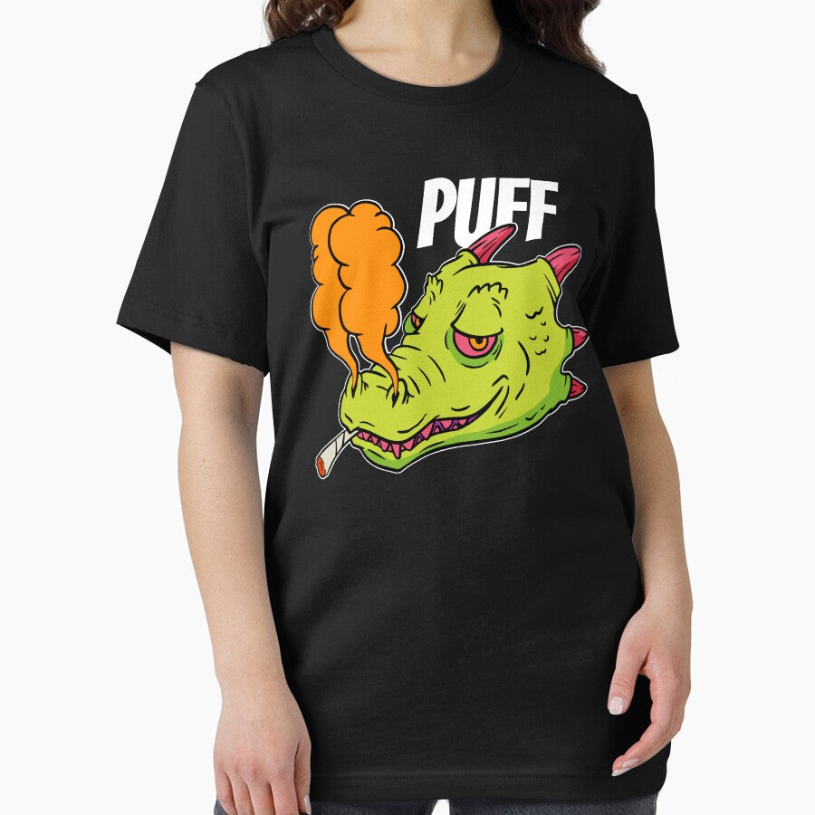 Dragon Smoking Weed Marijuana Leaf - Puff Puff Dragon by Crapt