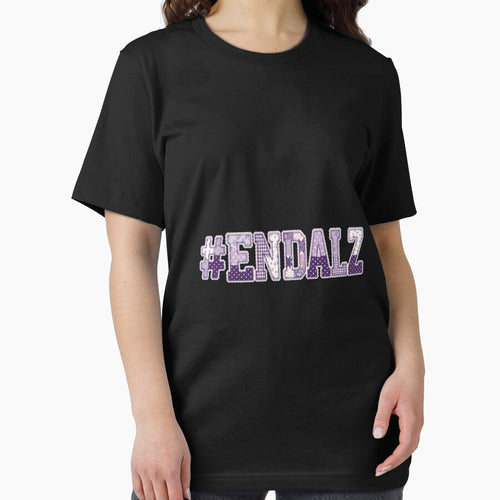 #Endalz Patchwork Style Alzheimer Awareness Purple Long Sleeve by mjohnson9