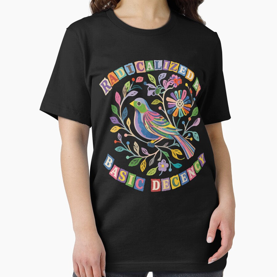 Radicalized by Basic Decency Colorful Bird Floral by will freed18