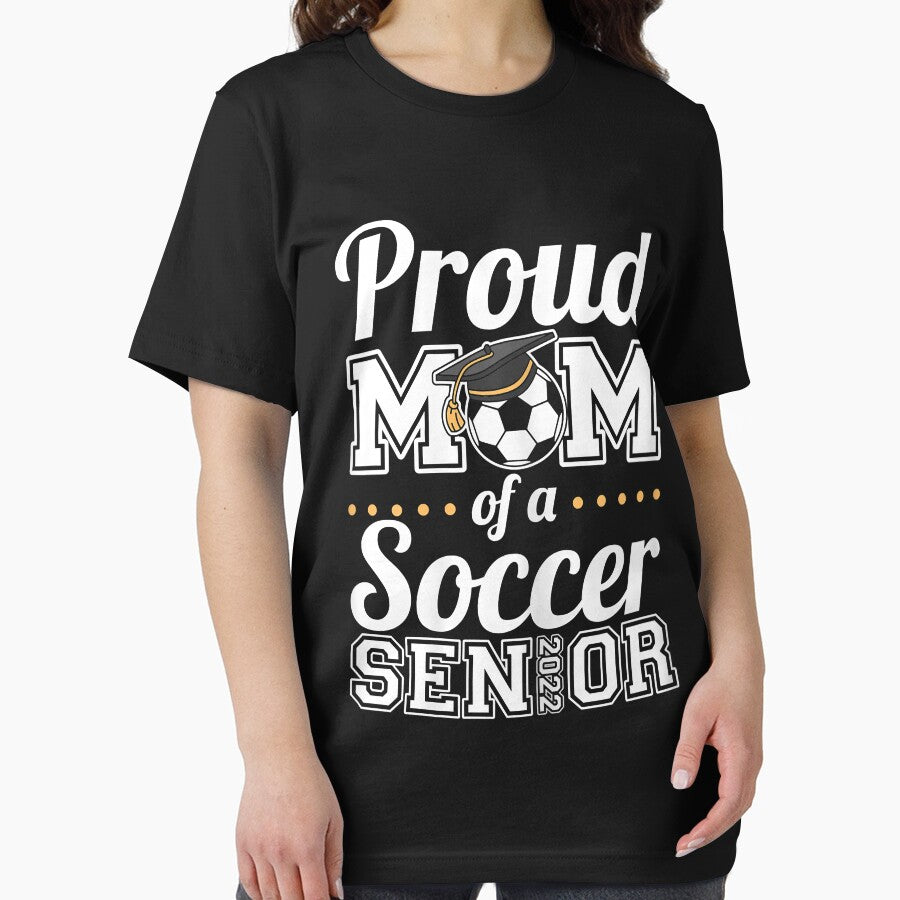 Womens Proud Mom Of A Soccer Senior 2022 by Mitzi12312