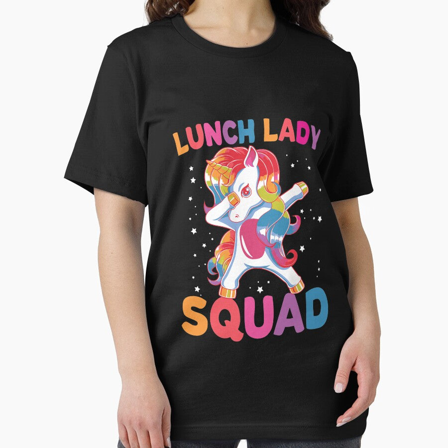 Lunch Lady Squad Dabbing Unicorn Funny Lunch Ladies Gift Long Sleeve T-Shirt by tamezleida
