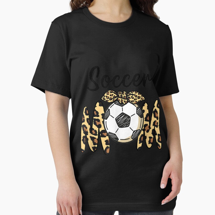Funny Soccer Mom Leopard print with a bow by Mitzi12312