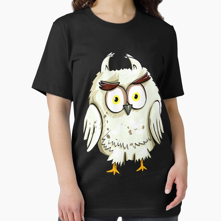 Snow Owl Cartoon Premium T-Shirt by MillsThomas