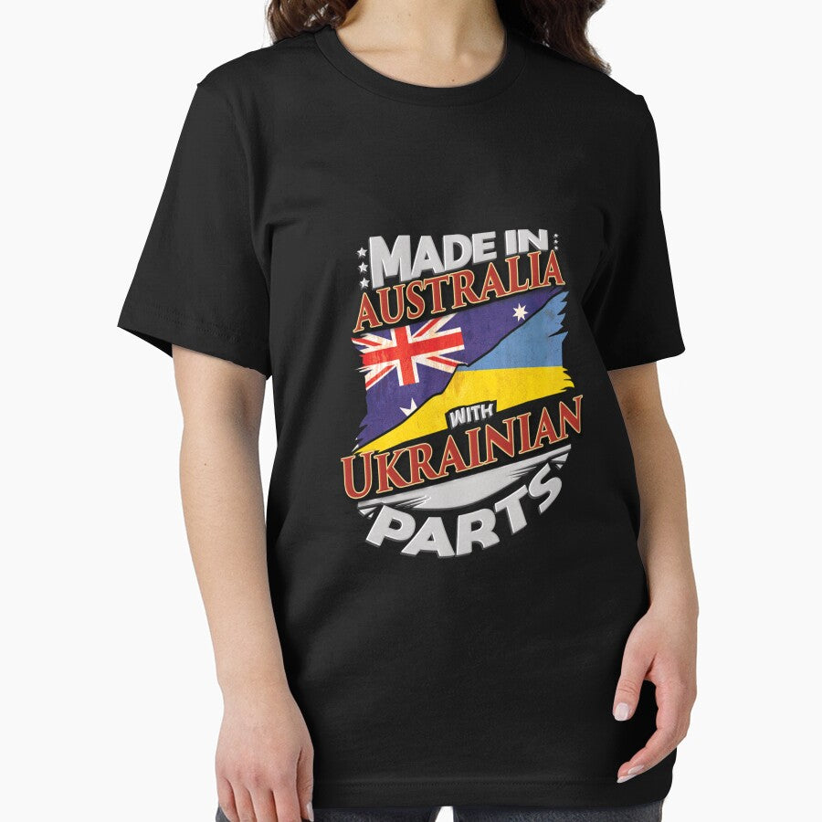 Made In Australia With Ukrainian Parts - Gift For Ukrainian From Ukraine Grown In Australia Classic T-Shirt by AlejandraAcuna