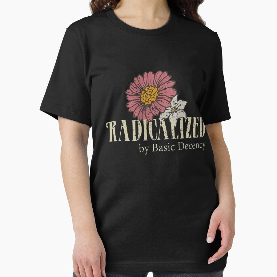 Radicalized By Basic Decency Funny Social Democracy Retro by Filek-mable