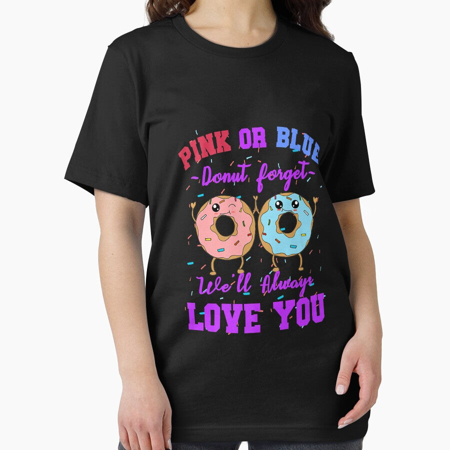 Pink or Blue Donut Forget We Love You Gender Reveal Quote Premium by AnitaJGreenspan