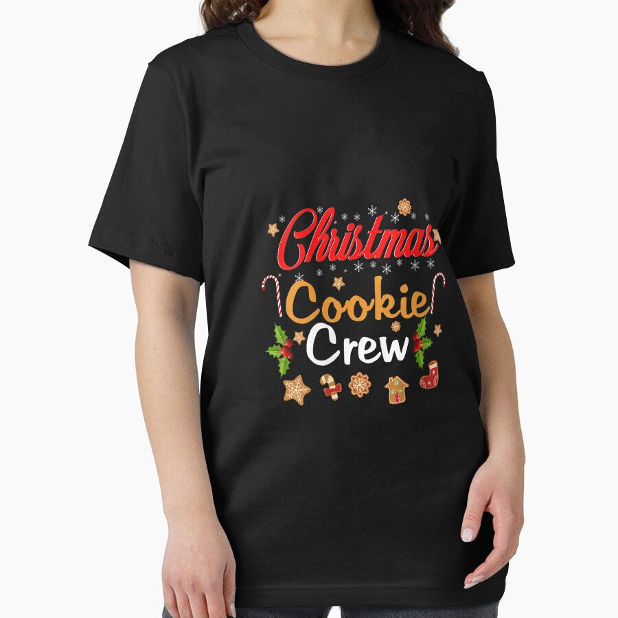 Womens Christmas Baking Team Cookie Crew Bakers Gift V-Neck T-Shirt by BehmeJenell