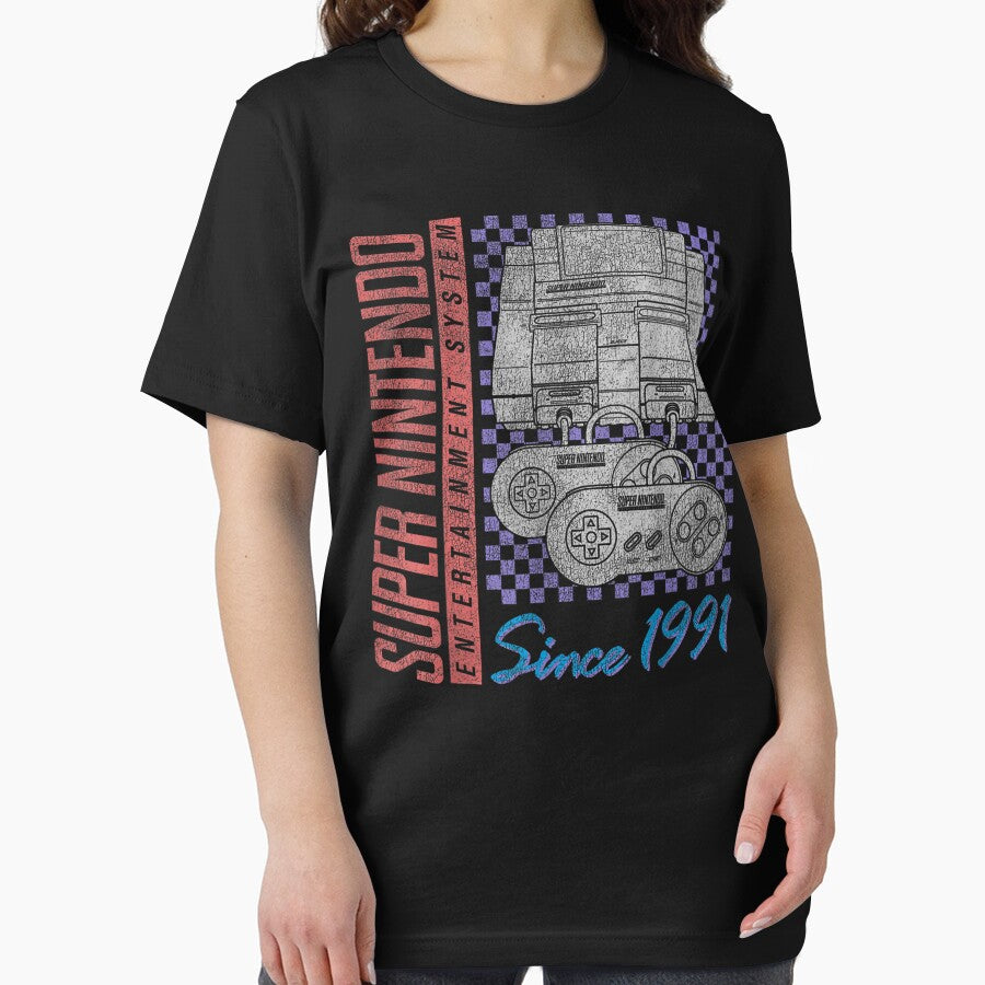 Nintendos Funny Entertainment Systems Retro Faded 1991 Logo by SilasYuN