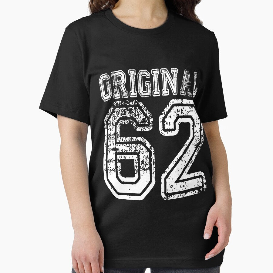 Original 62 2062 1962 T-shirt Birthday Gift Age Year Old Boy Girl Cute Funny Man Woman Jersey Style by arcadetoystore