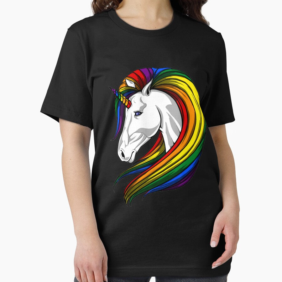 Premium Gay Pride Rainbow LGBT  Unicorn by Carrie Schroeder