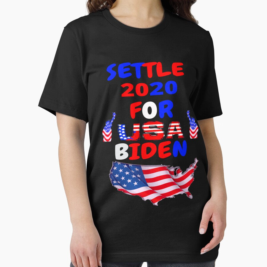Settle for Biden 2020 Slim Fit T-Shirt by mehdi zaidoune