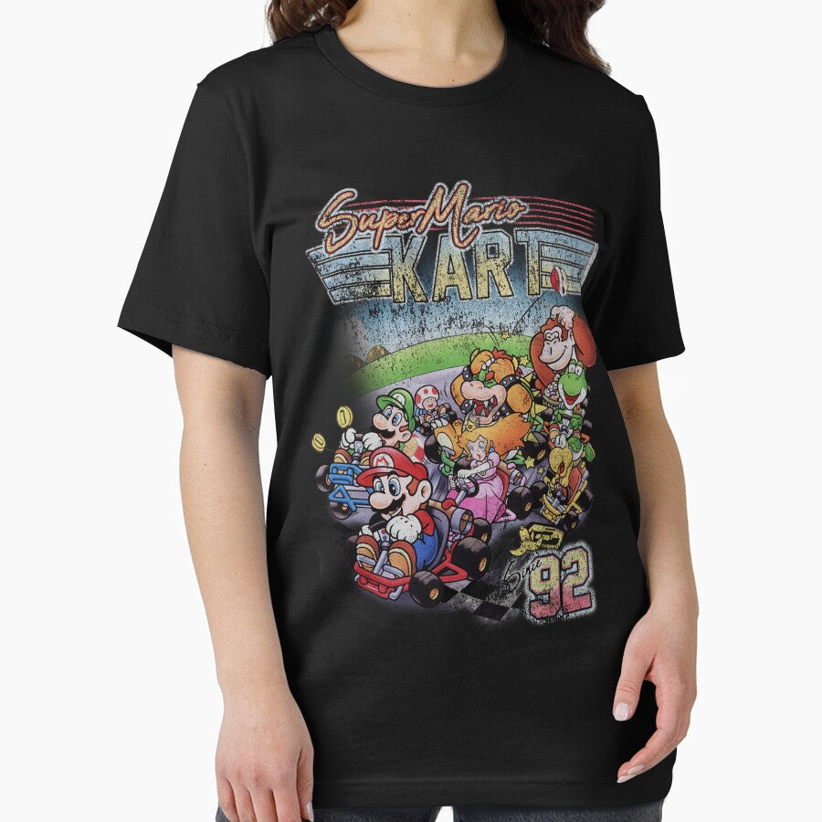 Mario Kart Vintage '92 Distressed Nintendo Group Collegiate by FifthSun