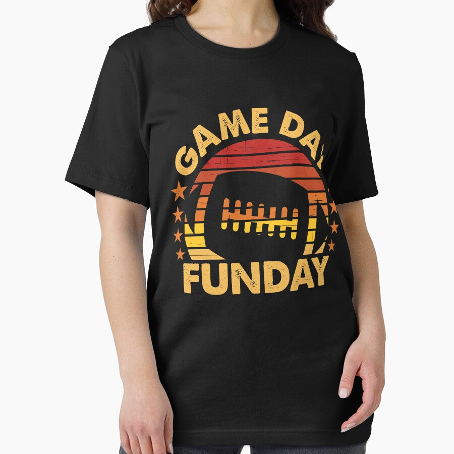 Game Day Fun-day Football Sunset Distressed Graphic by James Lewis
