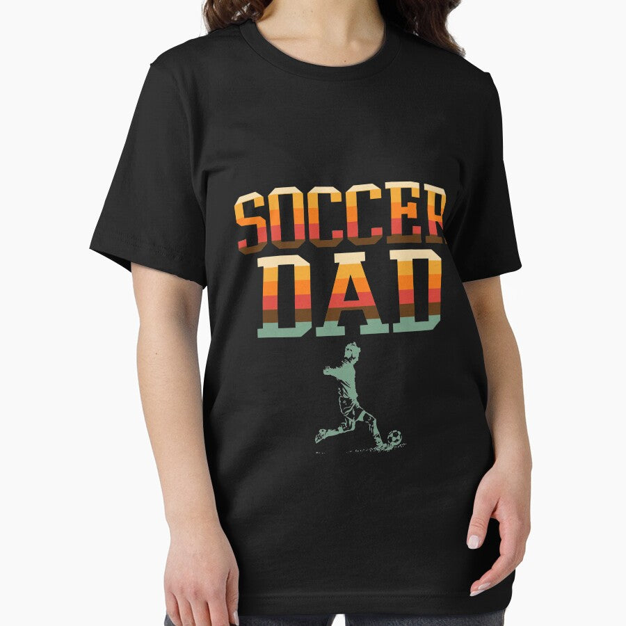 Vintage Soccer Dad Player Daddy Funny Fathers Day Cool Gift T-Shirt by TeeSaLim