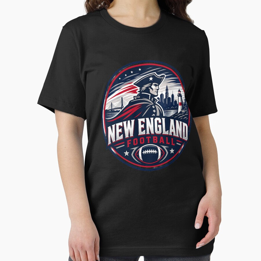 New England Football Heritage Sports Logo Shirt by TKOprintdesigns