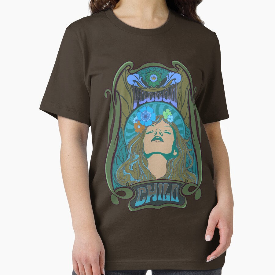 Copie de Pyschedelic vintage 60s hippie design - Voodoo child - Blue version by Yoginath