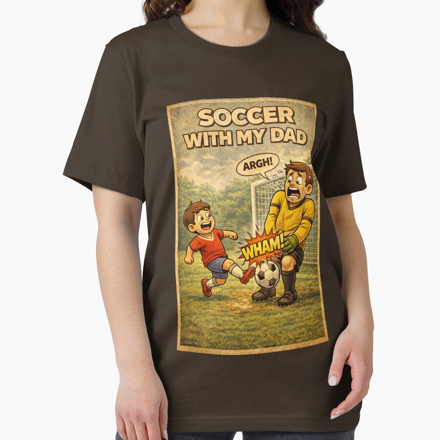 Soccer With My Dad Shirt Funny Soccer Dad Shirt Father’s Day Gift Soccer Dad Humor Kids Soccer Shirt Sports Dad Gift by TKOprintdesigns