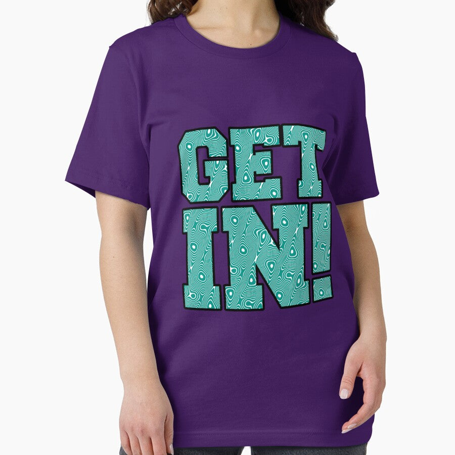 Get In! Teal Swirl by HandDrawnTees