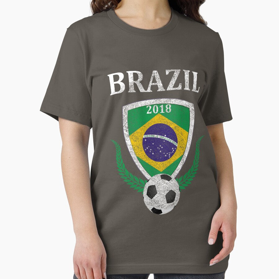 Brazil Soccer Shirt for Russia 2018 by SacCityThreads