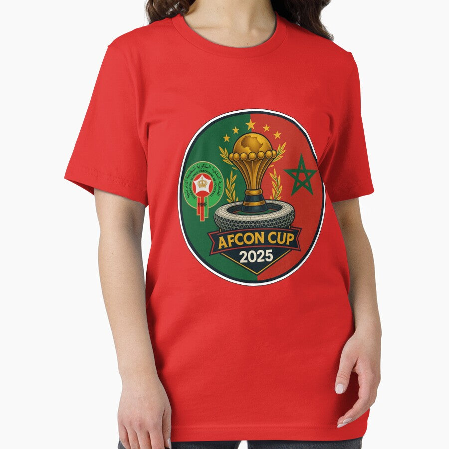 AFCON 2025 Morocco  Atlas Lions Football Emblem by InPrintedWord