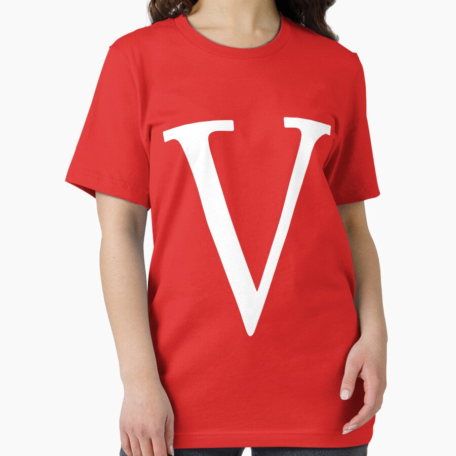 V lone T-Shirt Red by famoso