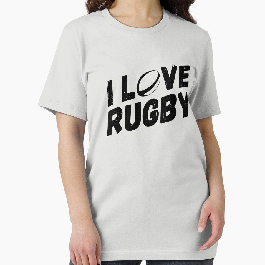 I LOVE RUGBY (Black) by gemgemshop