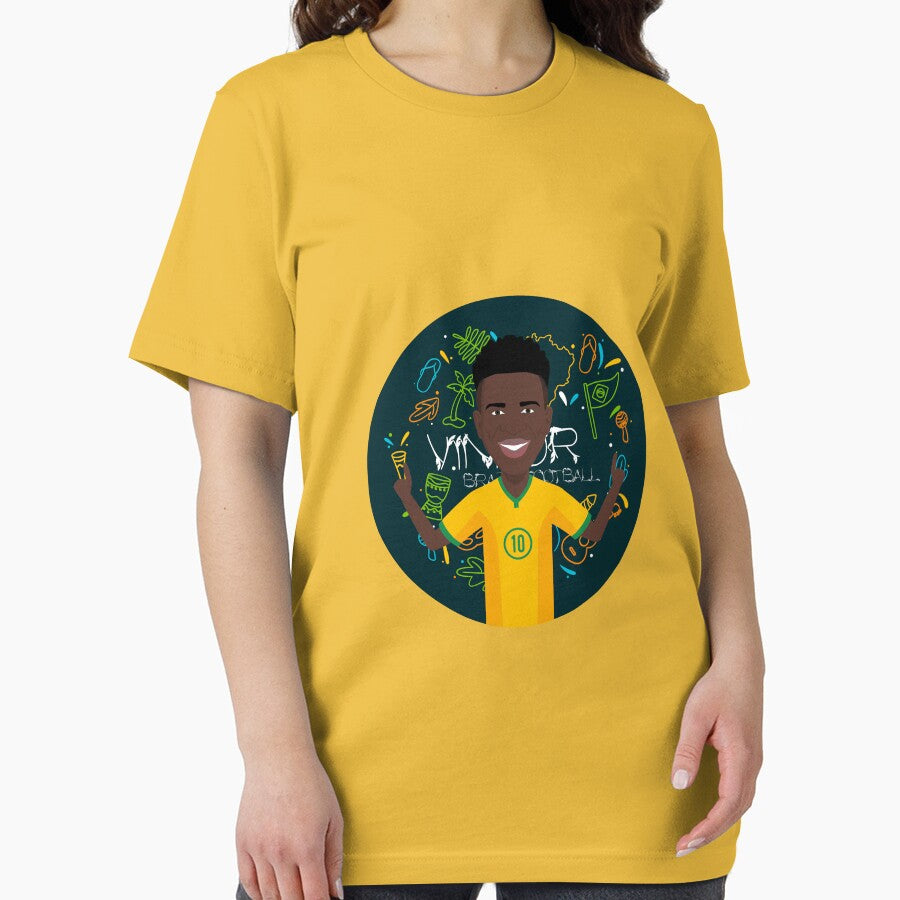 Brazil's No.10 footballer Vini Celebration Goal by vectorlove