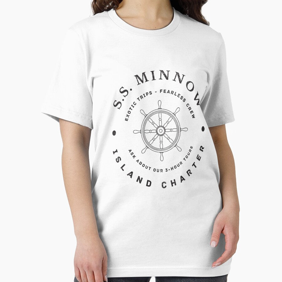 S.S. Minnow Island Charter - modern vintage logo by Primotees