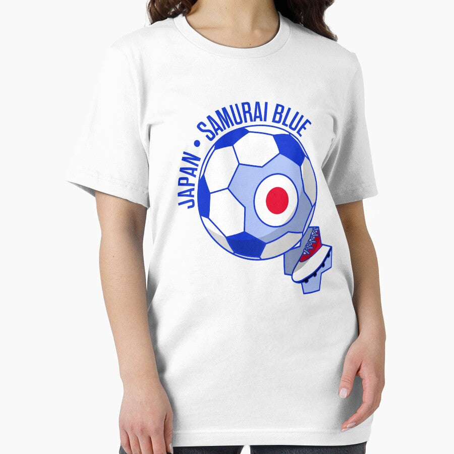 Samurai Blue - Japan - Japanese Flag Soccer / Football Fan by ClickForMore