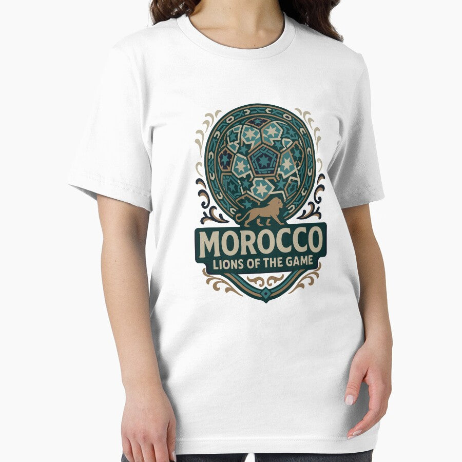 Morocco Lions of the Game | Moroccan Soccer Heritage Design by PrintMastery