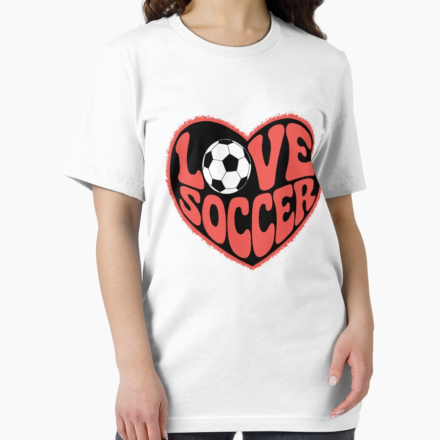 Love Soccer – Retro Heart-Shaped Typography Design by AFernandesDSG