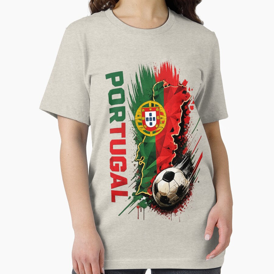 Portugal Football Map Art | Portuguese Soccer Fan Graphic | Portugal National Team Sports Design by TheWorldGameStudio