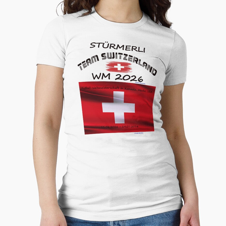 Switzerland Fan T‑Shirt WM 2026 outfit Schweiz by cabevo