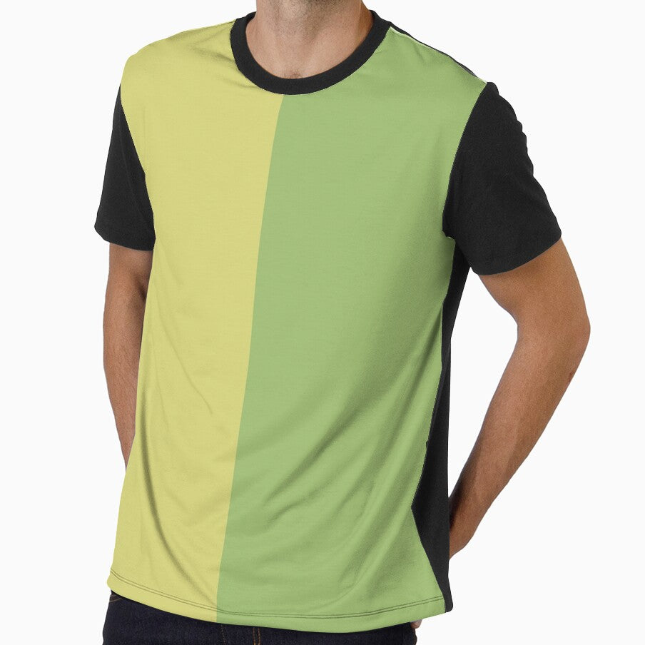 Yellow Green and Olive Green Solid Color by PabloPatterns