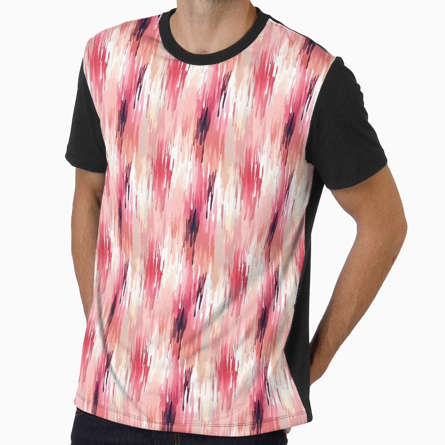 Pink Stylish Brushstrokes seamless pattern by Dasvilo