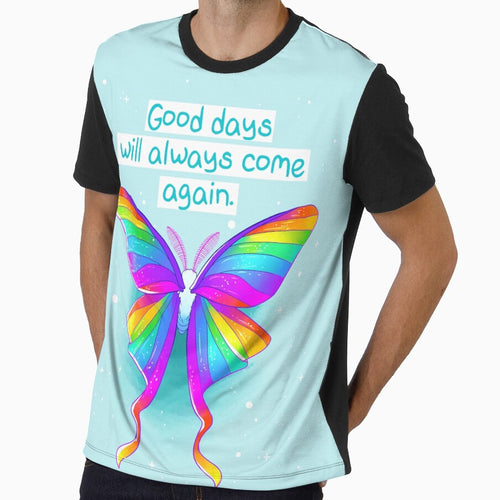 "Good Days Will Always Come Again" Rainbow Moth by thelatestkate