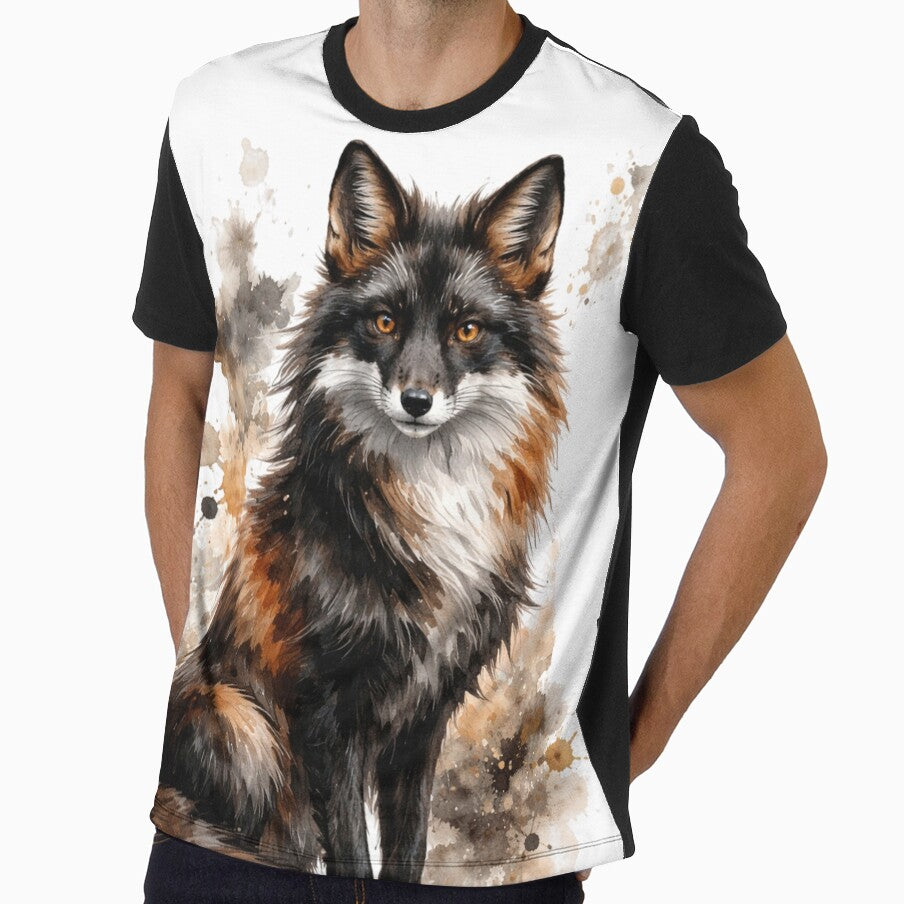 Watercolor Fox Illustration – Elegant Woodland Animal Art by Darlin8888