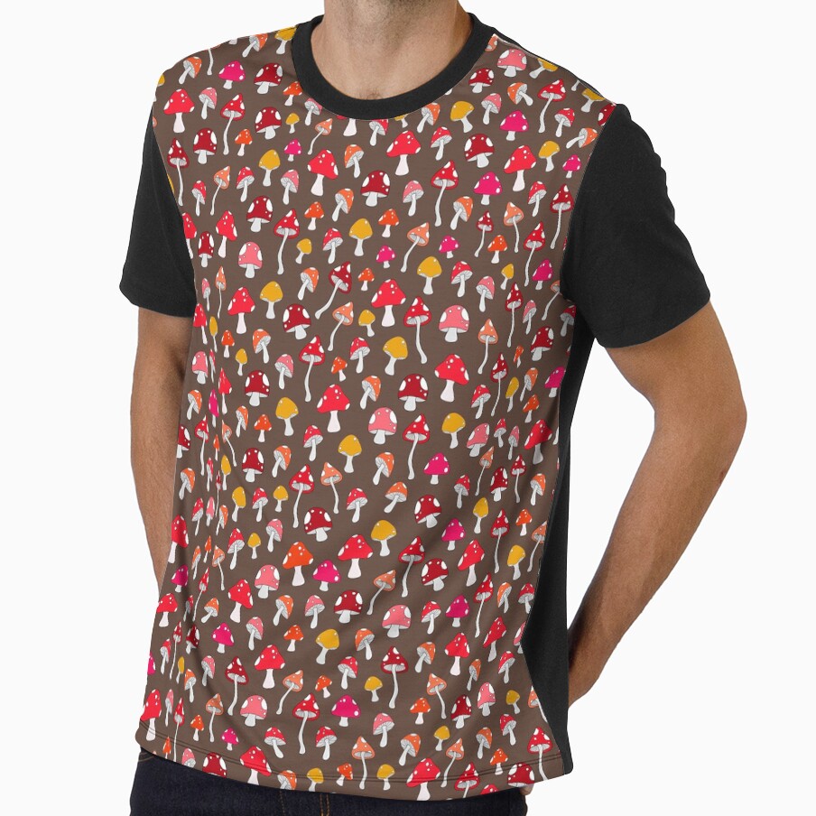 Groovy Shrooms (Chocolate Brown) by SyPhelan